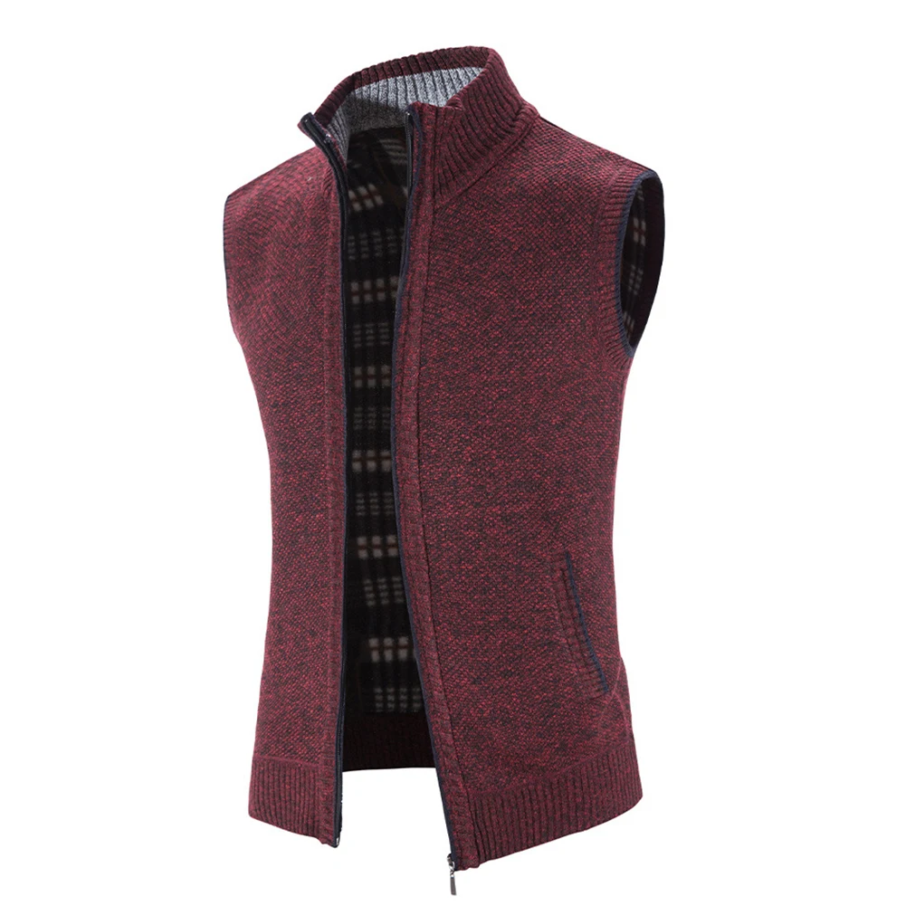 Stay Cozy with Mens Oversized Fleece Vest Knitted Waistcoat with Stand Collar Thickened Cardigans Jacket in Various Colors
Stay Cozy with Mens Oversized Fleece Vest Knitted Waistcoat with Stand Collar Thickened Cardigans Jacket in Various Colors