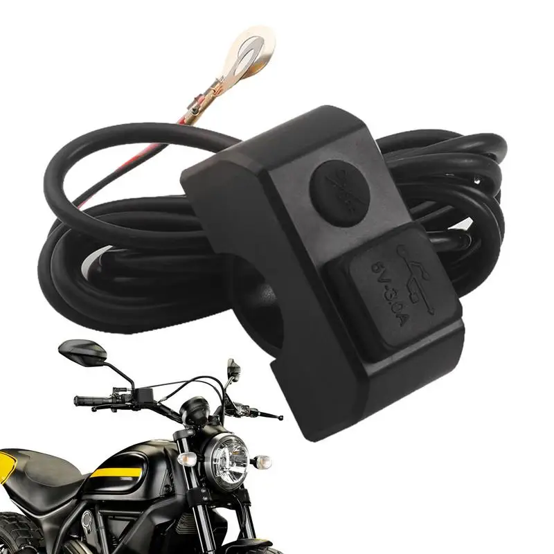 

Motorcycle Phone Charger versatile Dual Port 3A Chargers Waterproof Bicycle Handlebar USB Phone Adapter Motorcycle Accessories