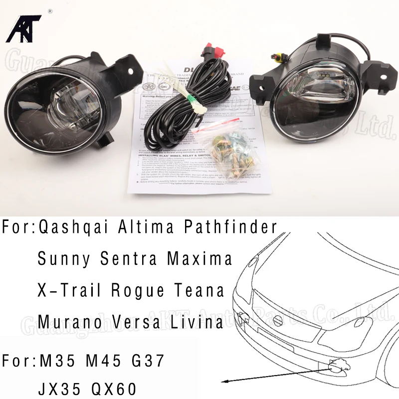 Fog Lights FOR SENTRA 2010~2014 Car Front Bumper Halogen Fog Lamp Headlight With Cover Wire Harness Switc
Fog Lights FOR SENTRA 2010~2014 Car Front Bumper Halogen Fog Lamp Headlight With Cover Wire Harness Switc