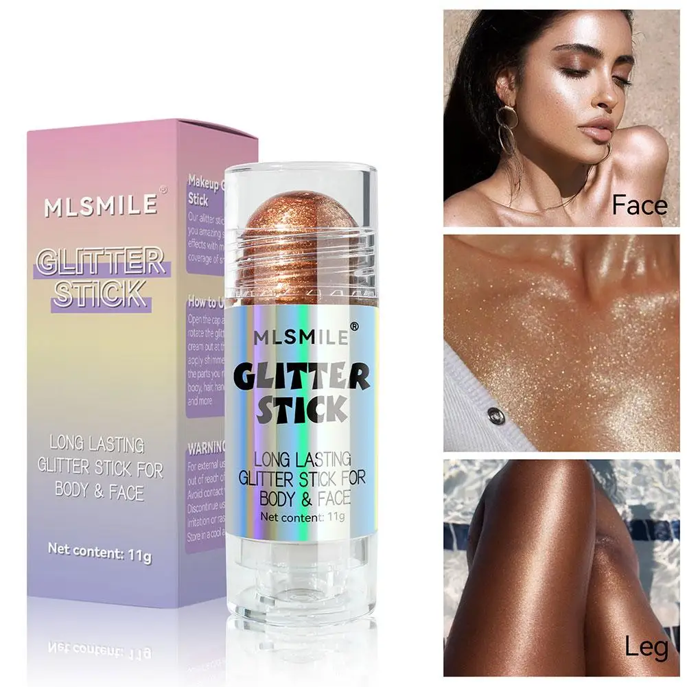 Fine Shining High Gloss Stick Pearlescent Diamond Sequins Natural High Stereoscopic Body Brightening And Cream Gloss Facial I8D7
Fine Shining High Gloss Stick Pearlescent Diamond Sequins Natural High Stereoscopic Body Brightening And Cream Gloss Facial I8D7