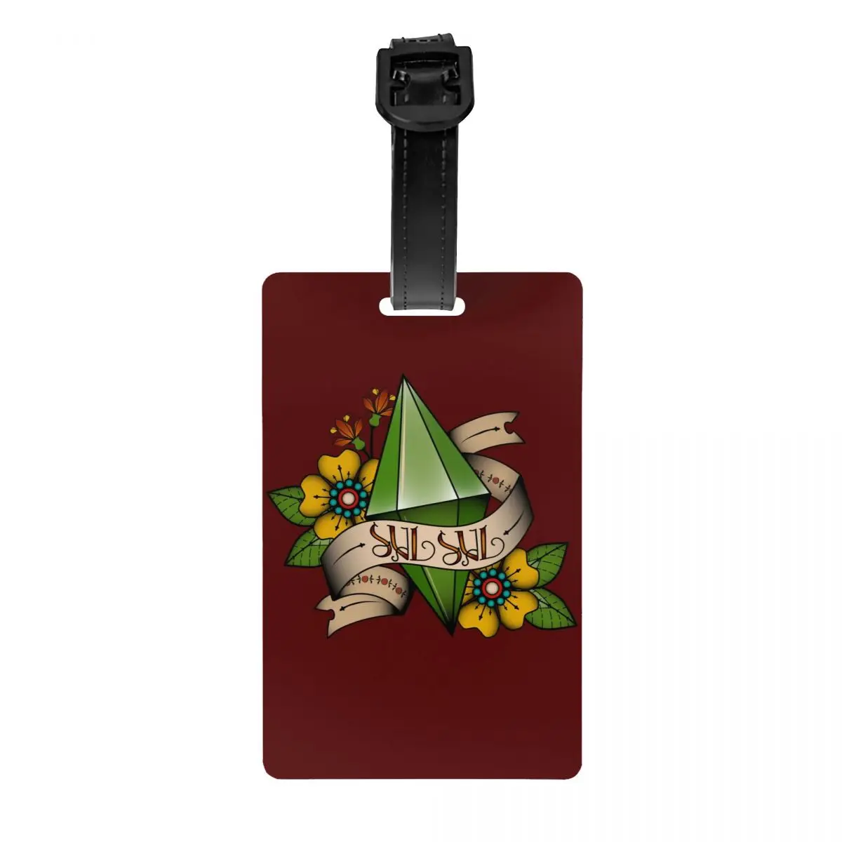 Custom Sul Sul Plumbob Tattoo Luggage Tag With Name Card The Sims Game Privacy Cover ID Label for Travel Bag Suitcase
Custom Sul Sul Plumbob Tattoo Luggage Tag With Name Card The Sims Game Privacy Cover ID Label for Travel Bag Suitcase