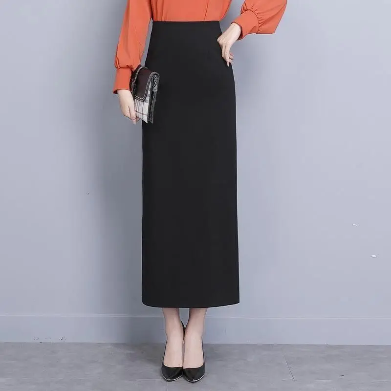 Hip wrap skirt half length skirt mid length long skirt versatile spring autumn with wide range of foreign Split one step skirt
Hip wrap skirt half length skirt mid length long skirt versatile spring autumn with wide range of foreign Split one step skirt