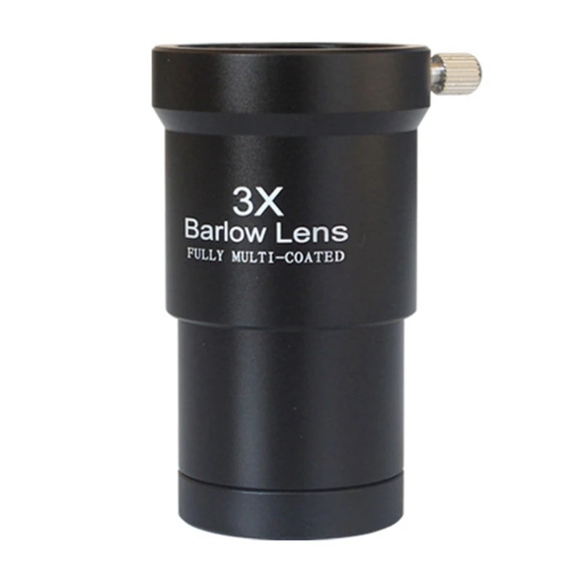 3-х линза Барлоу 1,25 дюйма, пленка с полным многослойным покрытием и телескоп с резьбой M42 для астрономического телескопа, окуляр 
3-х линза Барлоу 1,25 дюйма, пленка с полным многослойным покрытием и телескоп с резьбой M42 для астрономического телескопа, окуляр