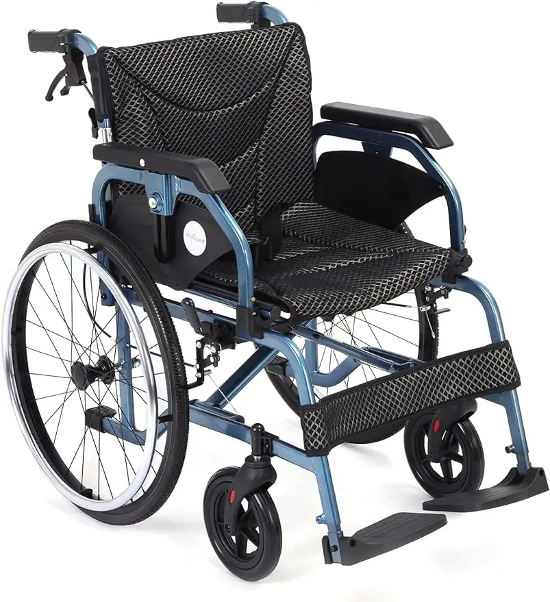 Medwarm Aluminum Lightweight Wheelchairs with Handbrakes, Wheelchairs for Adults, Weights Only 30 lbs, Self-propelled Wheelchair
Medwarm Aluminum Lightweight Wheelchairs with Handbrakes, Wheelchairs for Adults, Weights Only 30 lbs, Self-propelled Wheelchair