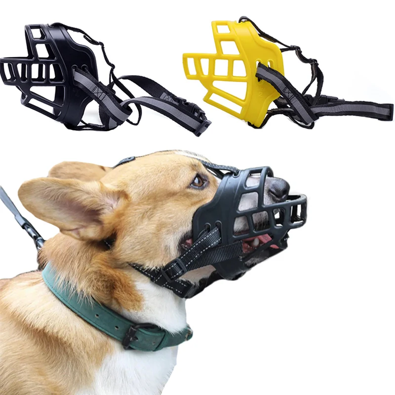 Adjustable Pet Breathable Mesh Soft Rubber Reflective Basket Muzzles for Small Medium Large Dogs Stop Chewing Barking Muzzles
Adjustable Pet Breathable Mesh Soft Rubber Reflective Basket Muzzles for Small Medium Large Dogs Stop Chewing Barking Muzzles