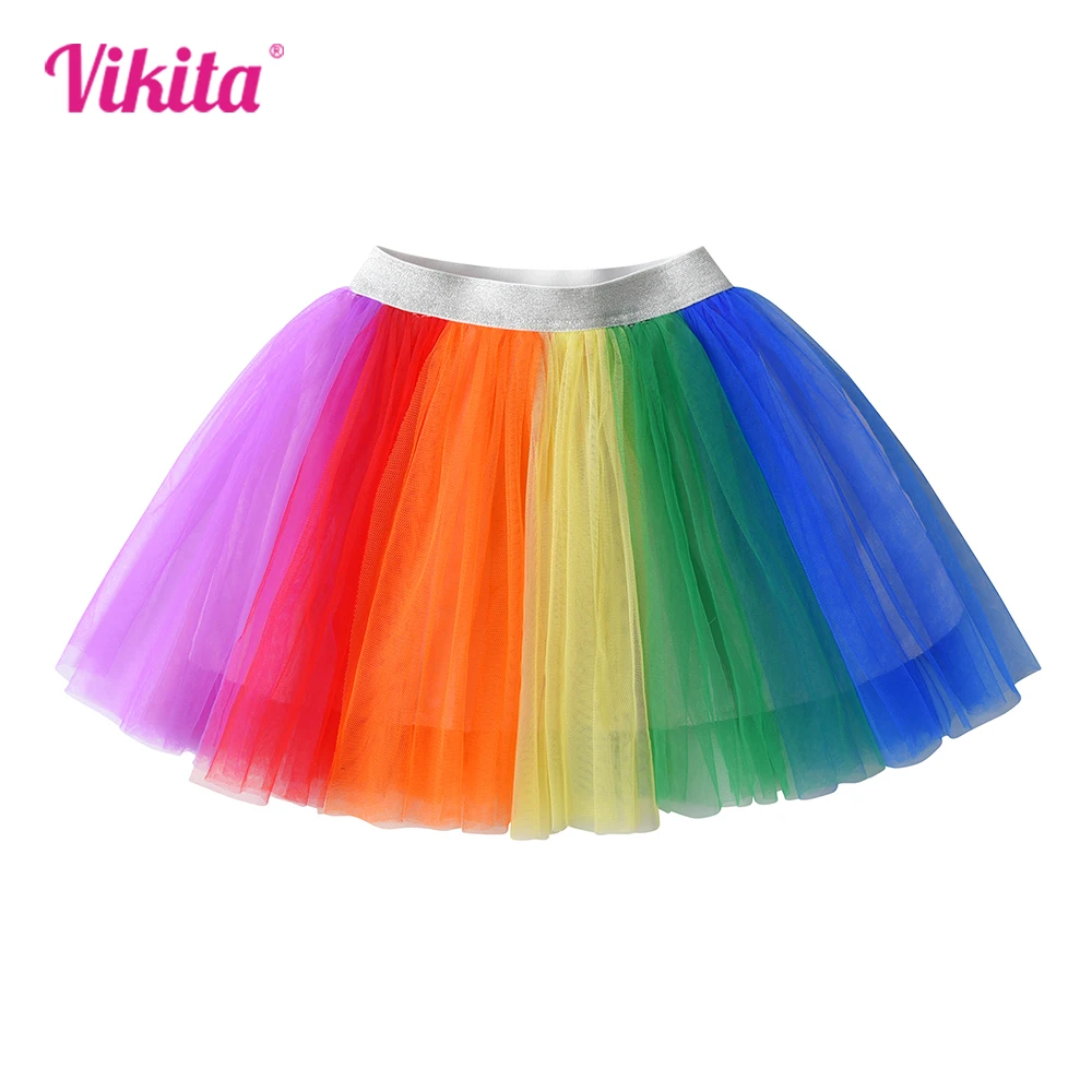 VIKITA Girls Rainbow Colorful Mini Skirts Kids Mesh Tulle Birthday Party Performance Stage Princess Skirts Children Clothing
VIKITA Girls Rainbow Colorful Mini Skirts Kids Mesh Tulle Birthday Party Performance Stage Princess Skirts Children Clothing