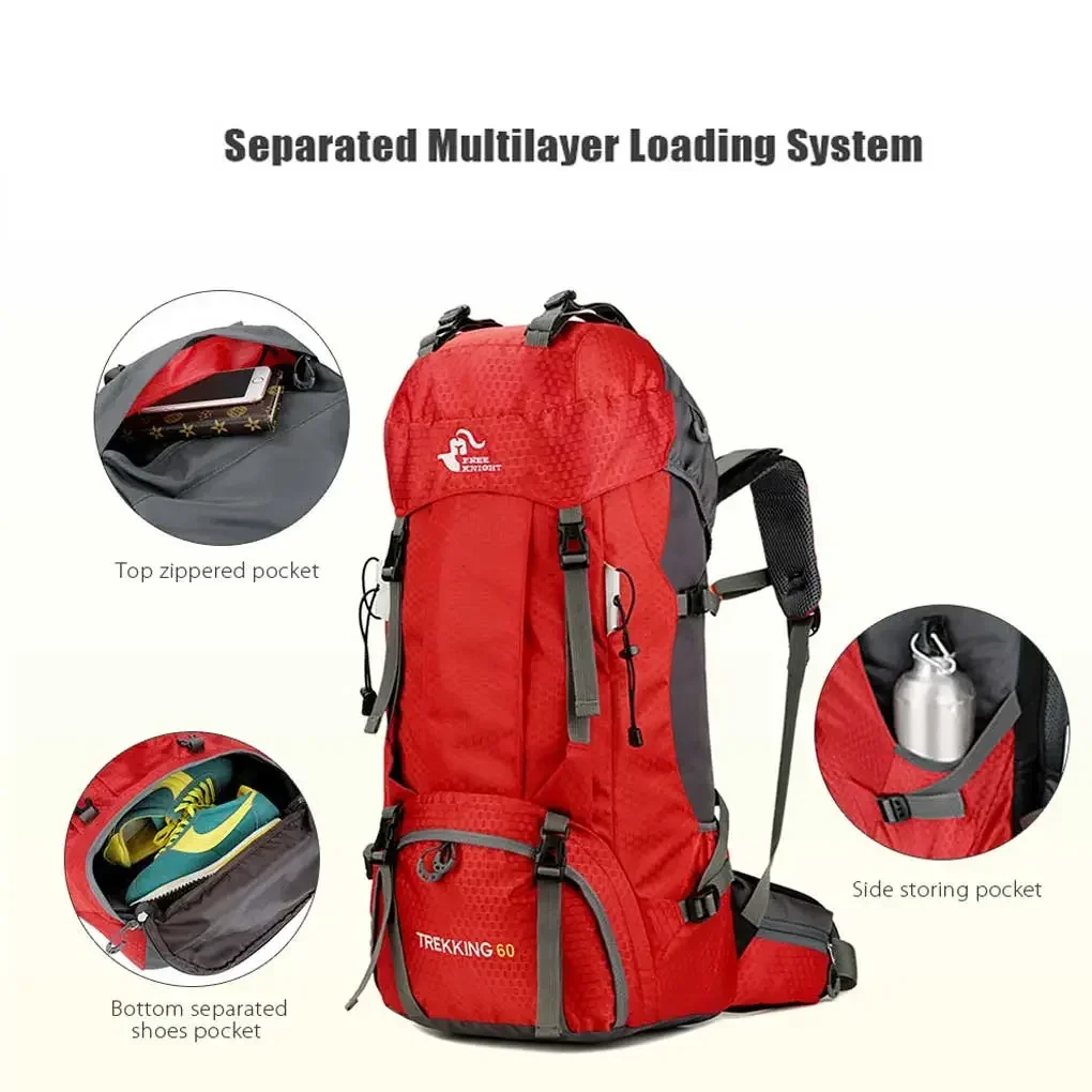 60L Outdoor Backpack Fishing Climbing Sports Pockets Rucksack Hiking Portable Camper Tourist Shoulder Bag Rose
60L Outdoor Backpack Fishing Climbing Sports Pockets Rucksack Hiking Portable Camper Tourist Shoulder Bag Rose