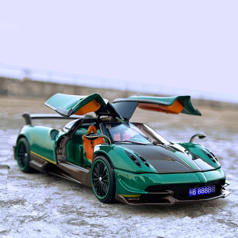 Коллекционная модель спортивного автомобиля Pagani Huayra из сплава, модель литая металлическая имитация, Коллекционная модель гоночного автомобиля со звуком и подсветкой, подарок для детей, 1/32
Коллекционная модель спортивного автомобиля Pagani Huayra из сплава, модель литая металлическая имитация, Коллекционная модель гоночного автомобиля со звуком и подсветкой, подарок для детей, 1/32