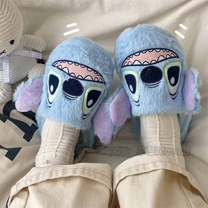 Disney Cute Stitch Plush Slippers Home Winter New Kawaii Fashion Cartoon Warm Cotton Slippers Creative Children Toys Adult Gifts
Disney Cute Stitch Plush Slippers Home Winter New Kawaii Fashion Cartoon Warm Cotton Slippers Creative Children Toys Adult Gifts