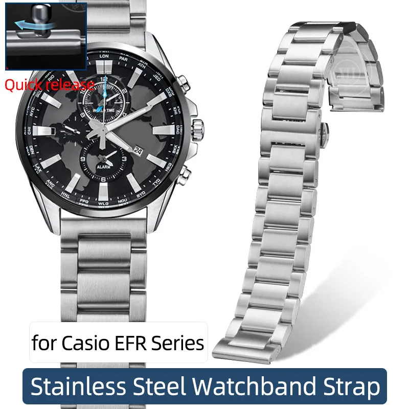 Stainless Steel Watchband for Casio EFB-509 EFS-S510 EFR526/303/304/530/552 Men's BEM-506/501 Bracelet Wristband 20 22mm
Stainless Steel Watchband for Casio EFB-509 EFS-S510 EFR526/303/304/530/552 Men's BEM-506/501 Bracelet Wristband 20 22mm