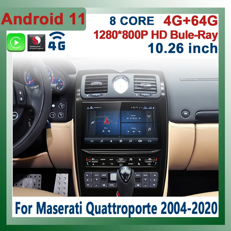10.26" Qualcomm Android 11 8Core 8+128G For Maserati Quattroporte 2004-2020 Car Radio Multimedia Carplay Auto GPS Navigation DSP
10.26" Qualcomm Android 11 8Core 8+128G For Maserati Quattroporte 2004-2020 Car Radio Multimedia Carplay Auto GPS Navigation DSP
