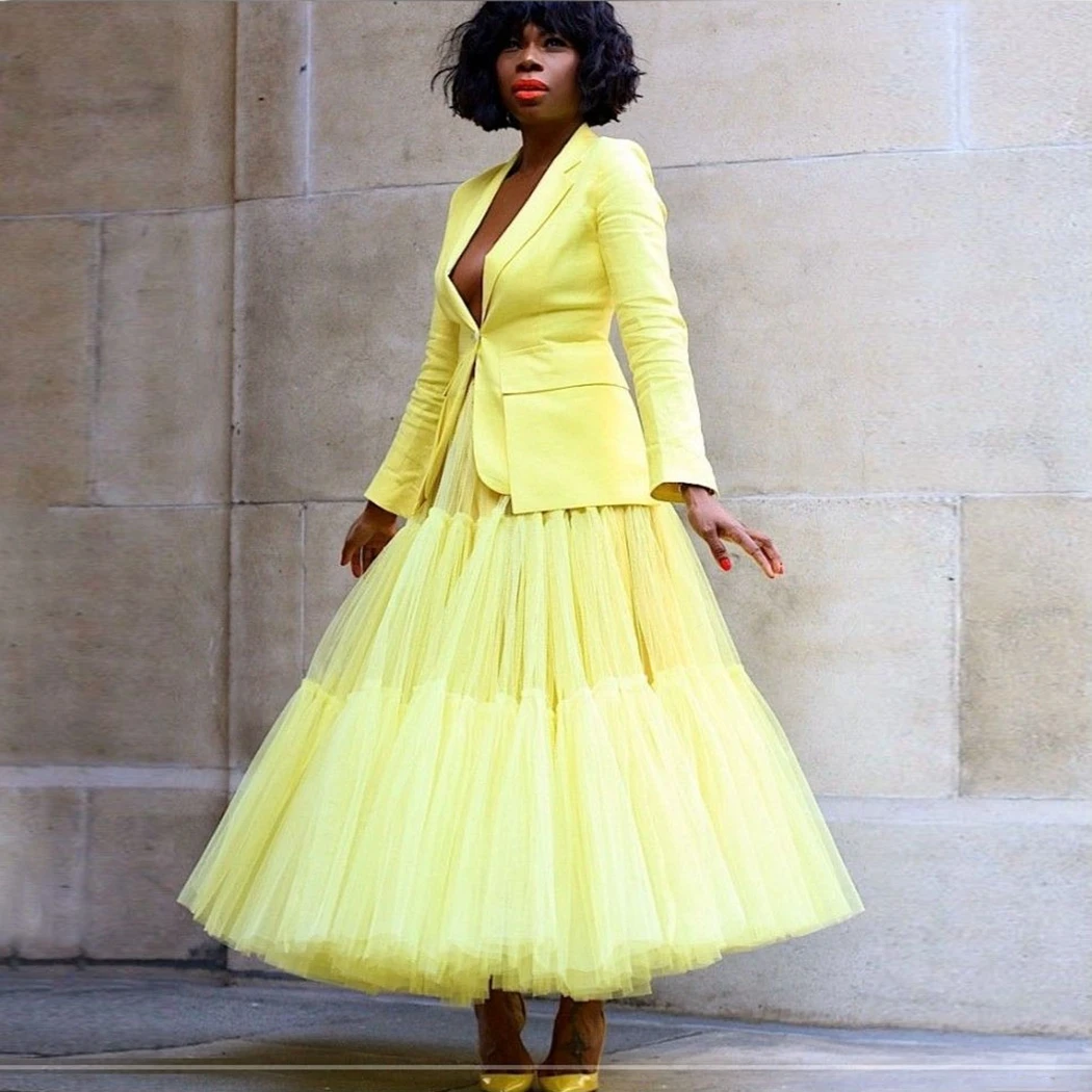 Bright Yellow Puffy Tulle Maxi Skirt Elegant Ball Gown Ruffle Long Prom Party Skirts Extra Lush Tulle Dance Dress Custom Made
Bright Yellow Puffy Tulle Maxi Skirt Elegant Ball Gown Ruffle Long Prom Party Skirts Extra Lush Tulle Dance Dress Custom Made