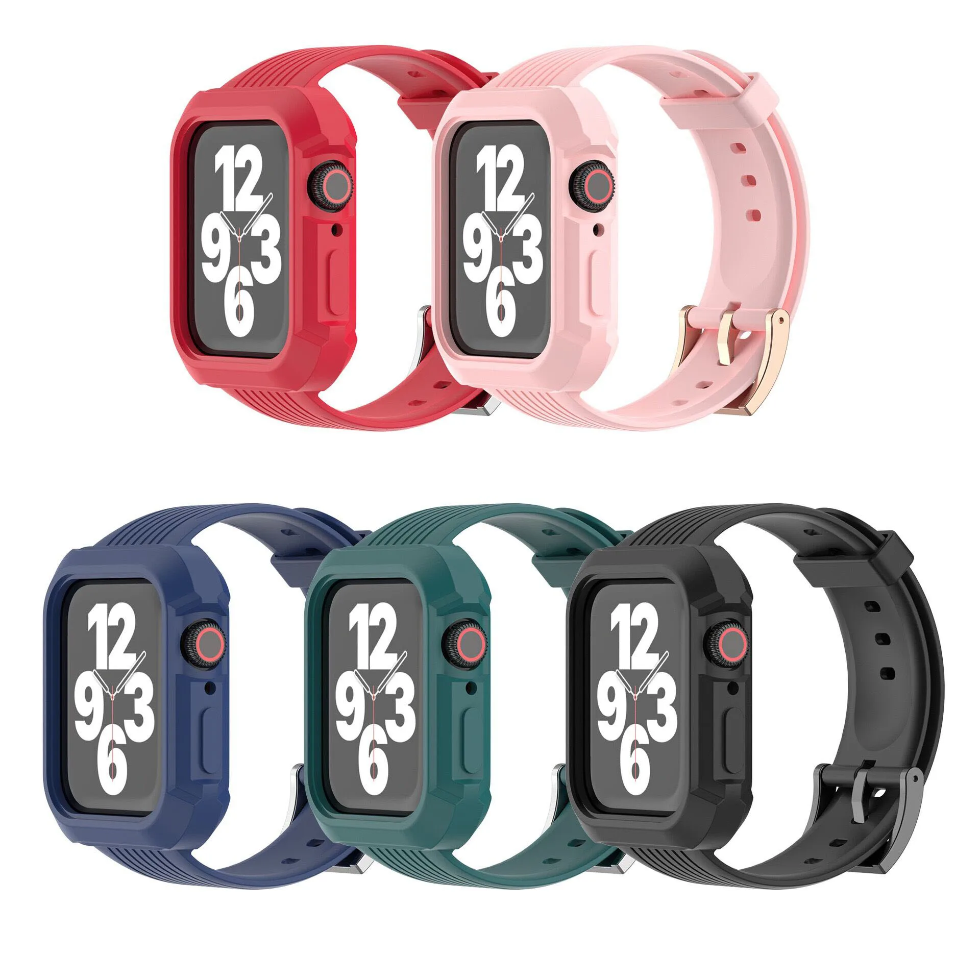 Soft Silicone Strap For Apple Watch Band 38/40MM 42/44MM Sport Belt Watchband For iWatch Serie SE 6 5 4 3 TPU Rubber Bracelet
Soft Silicone Strap For Apple Watch Band 38/40MM 42/44MM Sport Belt Watchband For iWatch Serie SE 6 5 4 3 TPU Rubber Bracelet