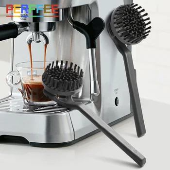 커피 머신 청소 브러시, 에스프레소 커피 메이커 그룹 헤드 청소 브러시, 커피 그라인더 청소 도구 커피 브러시 51/58mm