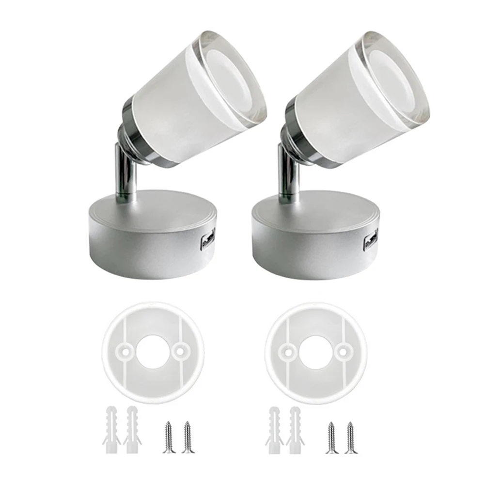 3W USB LED RV Reading Bedside Lamp Spotlight Car Van Interior Wall Sconce 12-24V Interior Reading Lights For Camper Boat Trailer
3W USB LED RV Reading Bedside Lamp Spotlight Car Van Interior Wall Sconce 12-24V Interior Reading Lights For Camper Boat Trailer