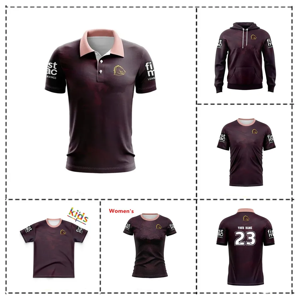Customization 2023 Brisbane Broncos Training Rugby Jersey Kids - Women's - Men's Size: S-5XL(Print Custom Name Number)
Customization 2023 Brisbane Broncos Training Rugby Jersey Kids - Women's - Men's Size: S-5XL(Print Custom Name Number)