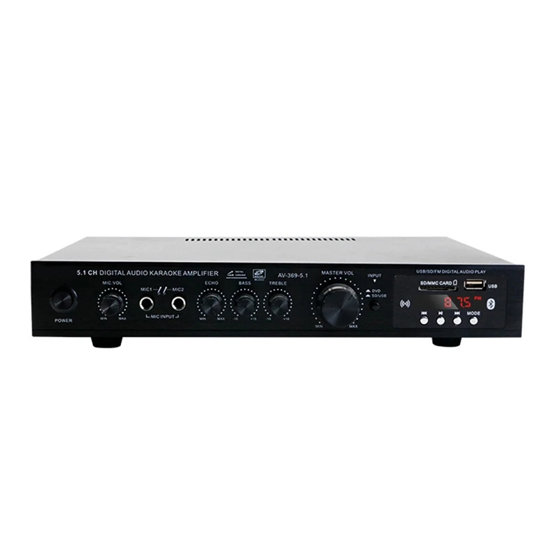 5.1 Channel HIFI Amplifier Subwoofer High Power Stage Home Theater Bluetooth Radio Outdoor Amplifier
5.1 Channel HIFI Amplifier Subwoofer High Power Stage Home Theater Bluetooth Radio Outdoor Amplifier