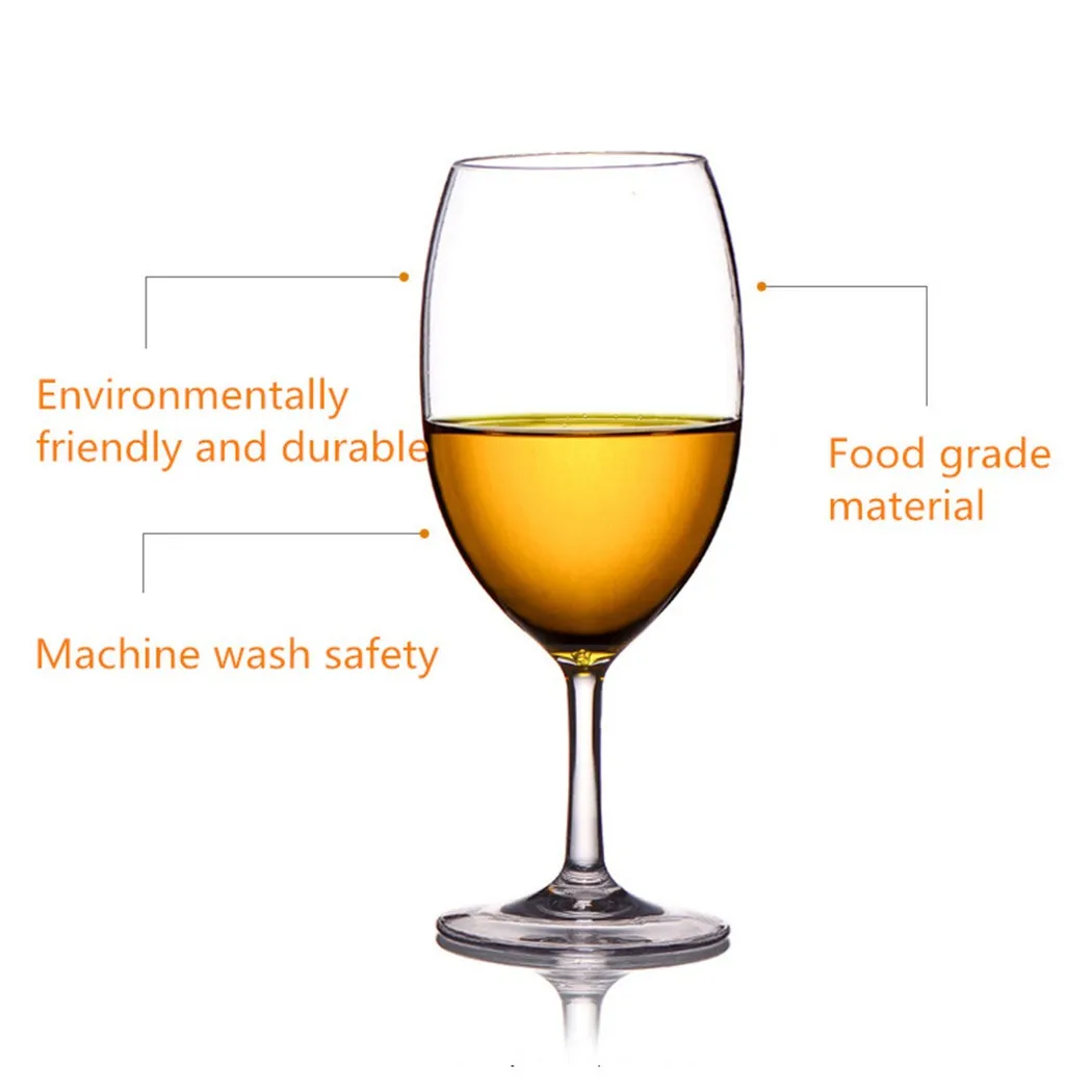 1Pc Plastic Transparent Unbreakable Plastic Wine Glass Cups Bar Home Goblet Plastic Red Wine Glass Food Grade Cup Drinkware
1Pc Plastic Transparent Unbreakable Plastic Wine Glass Cups Bar Home Goblet Plastic Red Wine Glass Food Grade Cup Drinkware