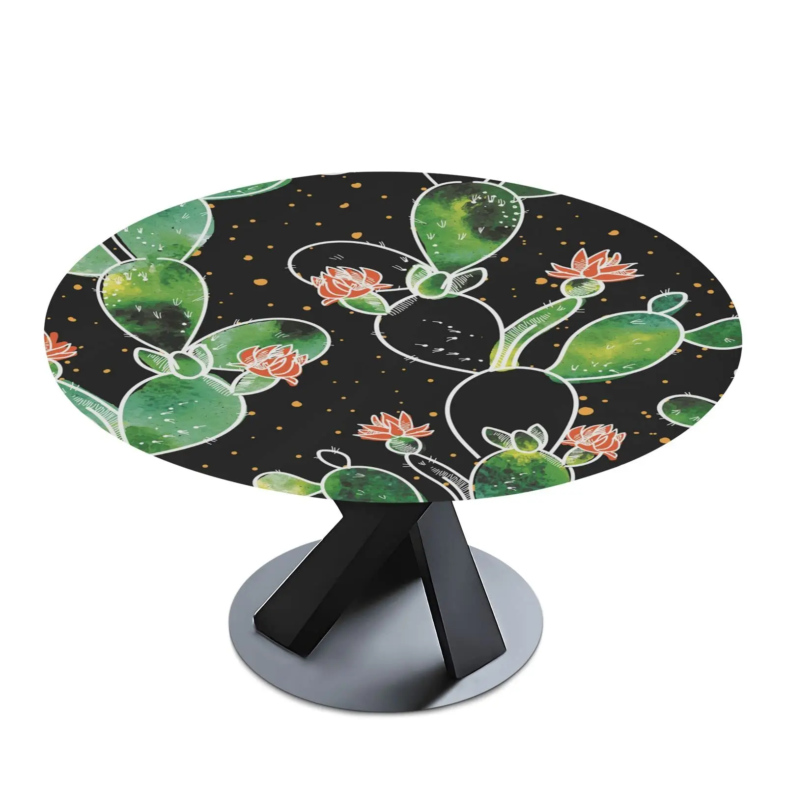 Plants Cactus Round Fitted Tablecloth with Elastic Edged Waterproof Table Cover Table Protector for Dining Kitchen Picnic Party
Plants Cactus Round Fitted Tablecloth with Elastic Edged Waterproof Table Cover Table Protector for Dining Kitchen Picnic Party