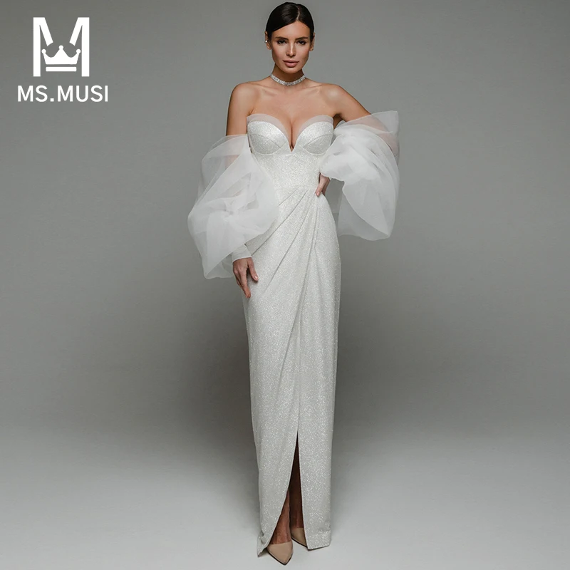 MSMUSI 2023 New Fashion Women Sexy White Off The Shoulder Lace Mesh Sequins Long Sleeve Slit Bodycon Party Club Maxi Dress Gown
MSMUSI 2023 New Fashion Women Sexy White Off The Shoulder Lace Mesh Sequins Long Sleeve Slit Bodycon Party Club Maxi Dress Gown