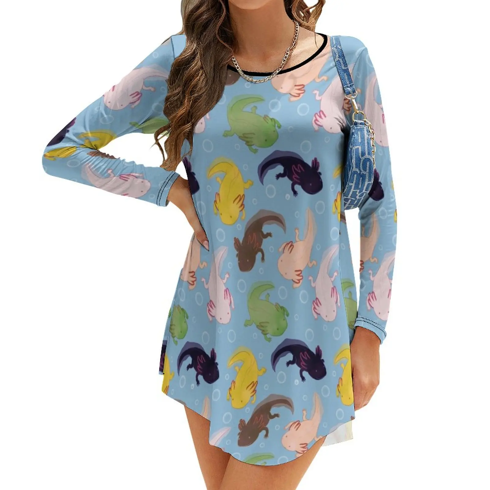 Axolotl платье с длинным рукавом для женщин летние платья для женщин 2024
Axolotl платье с длинным рукавом для женщин летние платья для женщин 2024