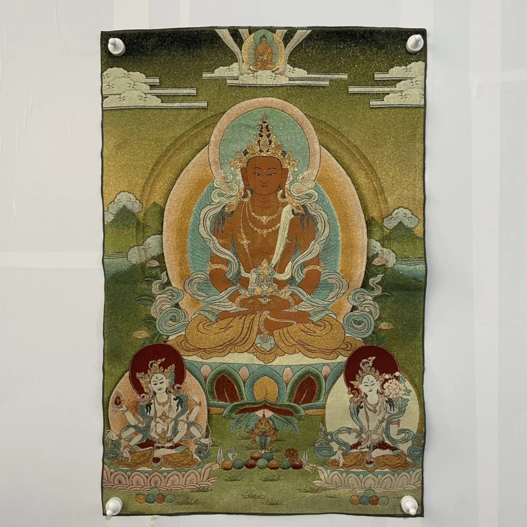 Free Delivery China Elaborate Silk Embroidery Luck“Bodhisattva Buddha”Geomantic Thangka Painting Mural Household Decoration#27
Free Delivery China Elaborate Silk Embroidery Luck“Bodhisattva Buddha”Geomantic Thangka Painting Mural Household Decoration#27