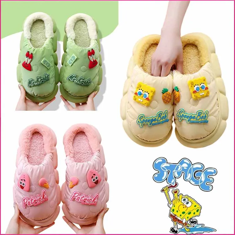 New Miniso Spongebob Squarepants Cotton Slippers Cute Cartoon Winter Women's Plush Home Shoes Kawaii Detachable Indoor Slippers
New Miniso Spongebob Squarepants Cotton Slippers Cute Cartoon Winter Women's Plush Home Shoes Kawaii Detachable Indoor Slippers