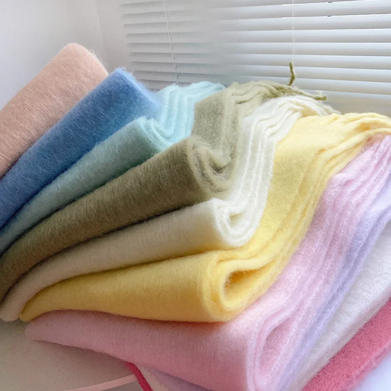 35*230cm Fluffy Solid Color Thick Warm Pashmina Shawls Long Large Tassel Scarves Plush Scarf Blanket Winter Cashmere Scarf Gifts
35*230cm Fluffy Solid Color Thick Warm Pashmina Shawls Long Large Tassel Scarves Plush Scarf Blanket Winter Cashmere Scarf Gifts