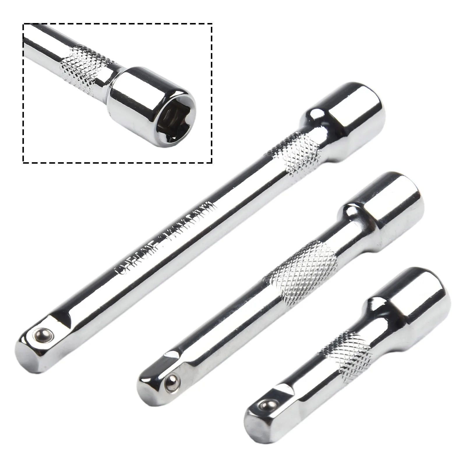 1/4 Inch Chromed Steel Extension Bar Ratchet Socket Wrench Adapter 50/75/100MM Tools Ferramentas Herramientas Multitool
1/4 Inch Chromed Steel Extension Bar Ratchet Socket Wrench Adapter 50/75/100MM Tools Ferramentas Herramientas Multitool