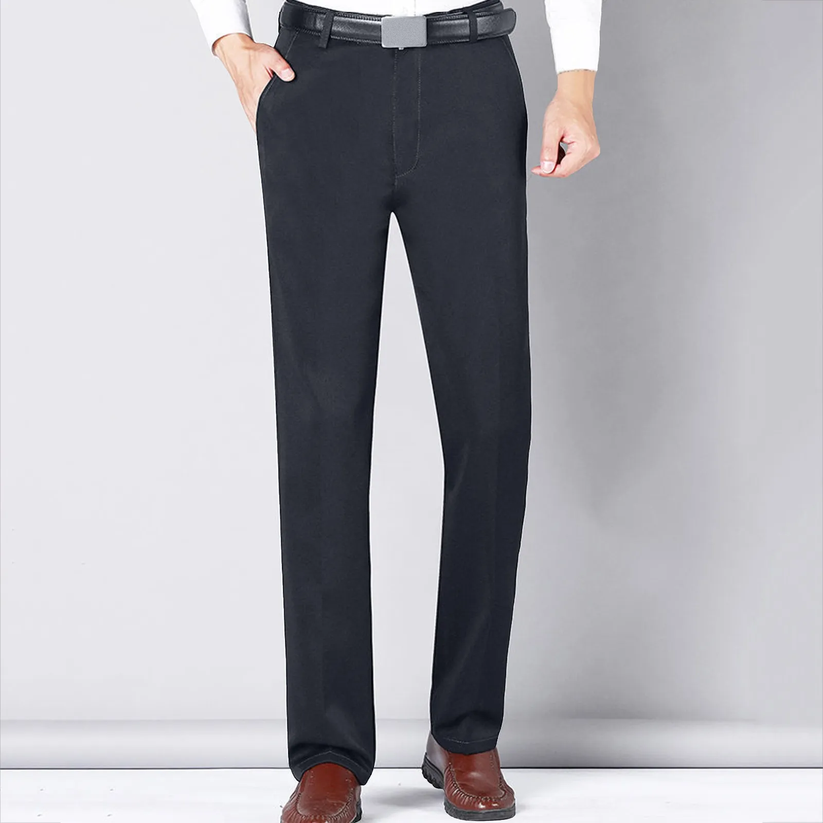 Mens Casual Long Pants Wrinkle Non Ironing Dress Pants Fleece Thickened Suit Pants Outdoor Sweatpants Loose fit
Mens Casual Long Pants Wrinkle Non Ironing Dress Pants Fleece Thickened Suit Pants Outdoor Sweatpants Loose fit