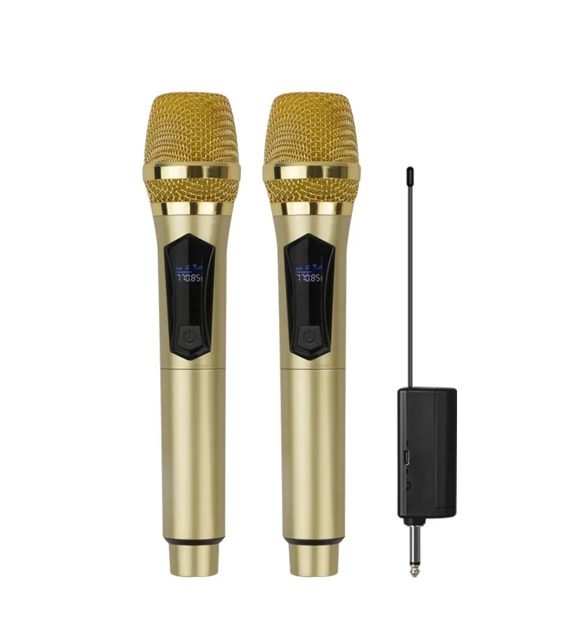 

Universal dynamic microphones VHF family karaoke outdoor audio conference performance universal charging wireless microphone