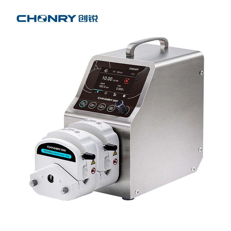 CHONRY 0I602P high flow industrial reversible peristalt pump viscous fluid filling machine price
CHONRY 0I602P high flow industrial reversible peristalt pump viscous fluid filling machine price
