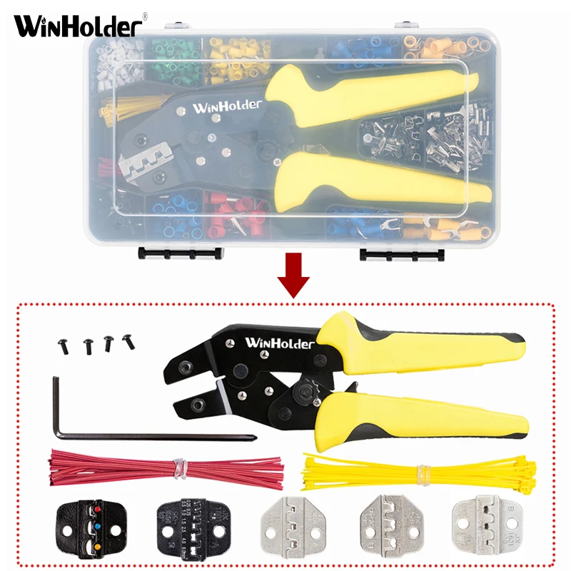 Winholder 450 шт. регулируемые Изолированные щипцы с храповым механизмом Обжимные Щипцы для кабеля провода электрические клеммы набор соединителей желтый
Winholder 450 шт. регулируемые Изолированные щипцы с храповым механизмом Обжимные Щипцы для кабеля провода электрические клеммы набор соединителей желтый