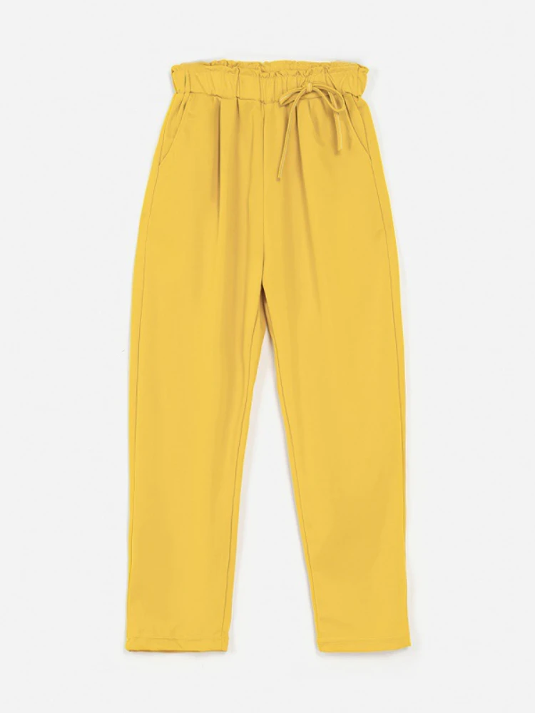 Women's Pants 2023 New Spring Korean Fashion Clothes Cotton Harun Trousers Women Elastic Waistband High Waist Cargo Pants Women
Women's Pants 2023 New Spring Korean Fashion Clothes Cotton Harun Trousers Women Elastic Waistband High Waist Cargo Pants Women