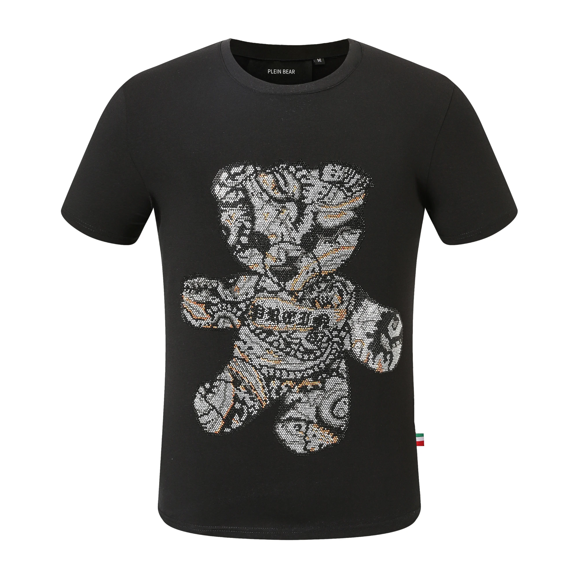 PLEIN BEAR Men's T-SHIRT ROUND NECK SS PAISLEY TEDDY BEAR WITH CRYSTALS 100% Cotton T-shirts Men Tops Comfortable Tees 1297
PLEIN BEAR Men's T-SHIRT ROUND NECK SS PAISLEY TEDDY BEAR WITH CRYSTALS 100% Cotton T-shirts Men Tops Comfortable Tees 1297
