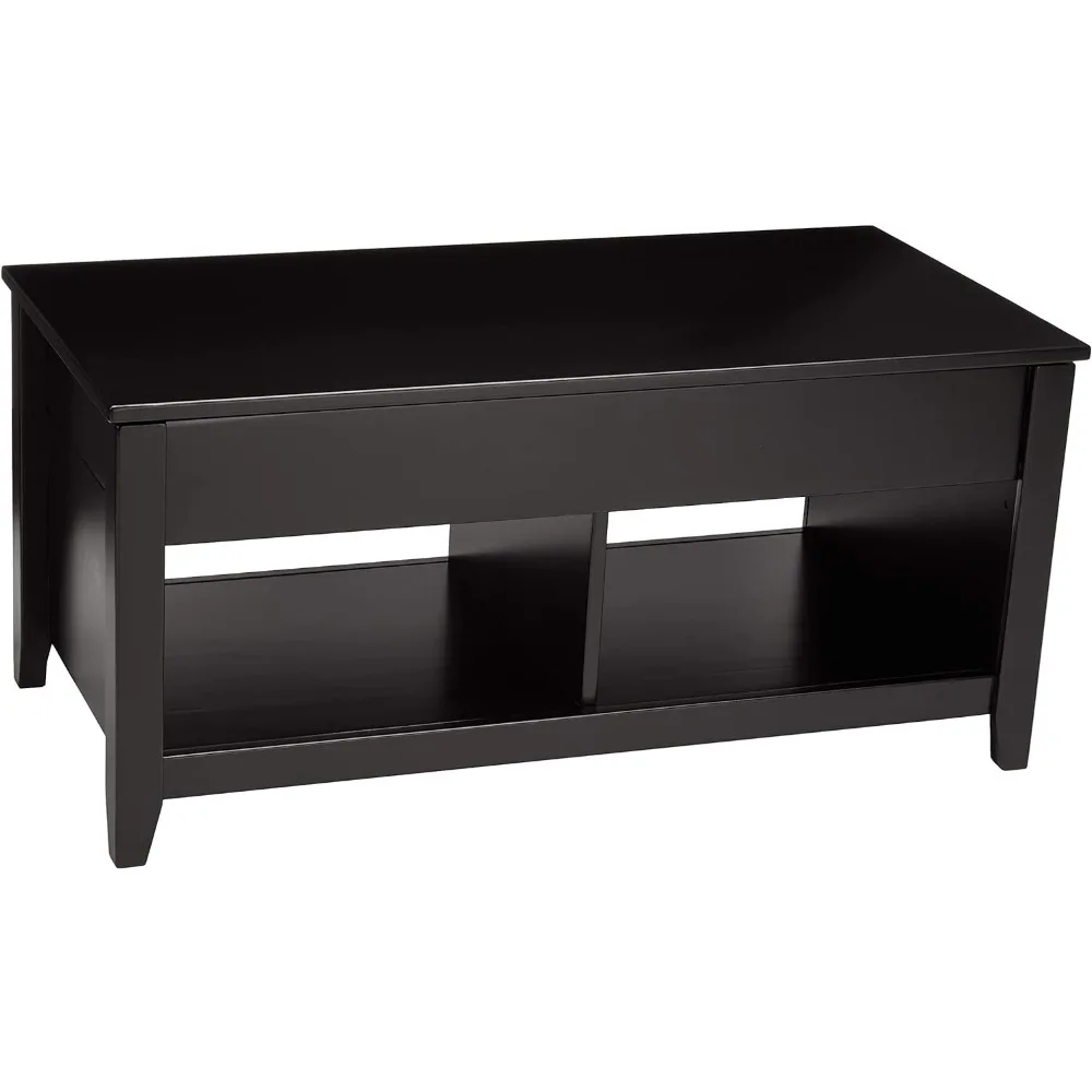 

Обеденный стол 40X18X19 дюймов, прямоугольный кофейный столик с подъемником, черная мебель для комнаты, для дома