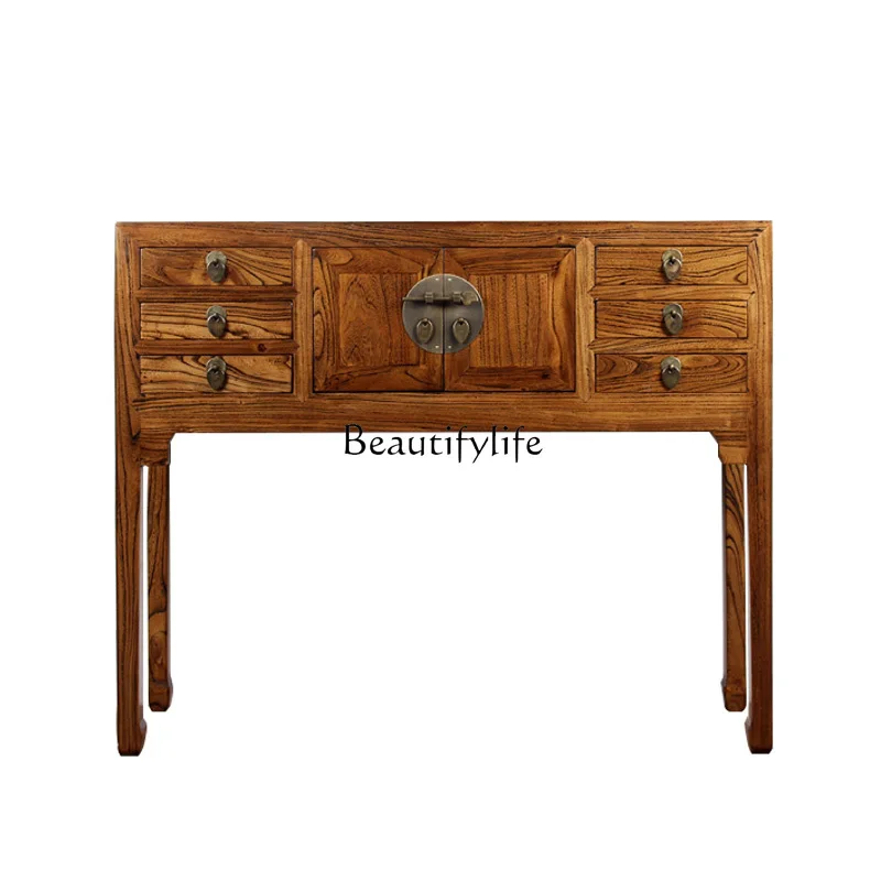 Solid Wood Console Tables Chinese Style Cabinet Old Elm a Long Narrow Table Altar Modern Minimalist Retro Furniture
Solid Wood Console Tables Chinese Style Cabinet Old Elm a Long Narrow Table Altar Modern Minimalist Retro Furniture
