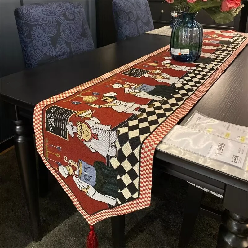 American Funny Cartoon Chef Table Runner Classical Country Style Placemats Wedding Decorative Cotton Linen Tablecloth Napkins
American Funny Cartoon Chef Table Runner Classical Country Style Placemats Wedding Decorative Cotton Linen Tablecloth Napkins