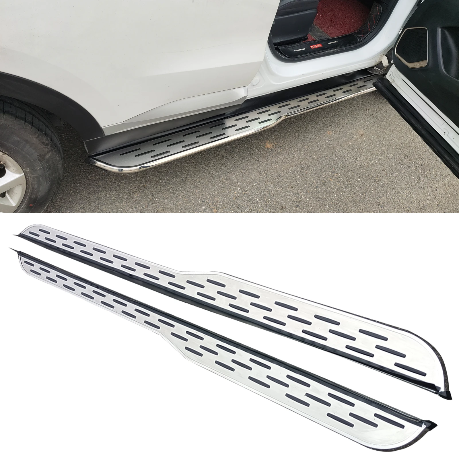

2PCS for Hyundai Palisade 2020-2023 2024 Fixed Side Step Running Boards Nerf Bar Pedal