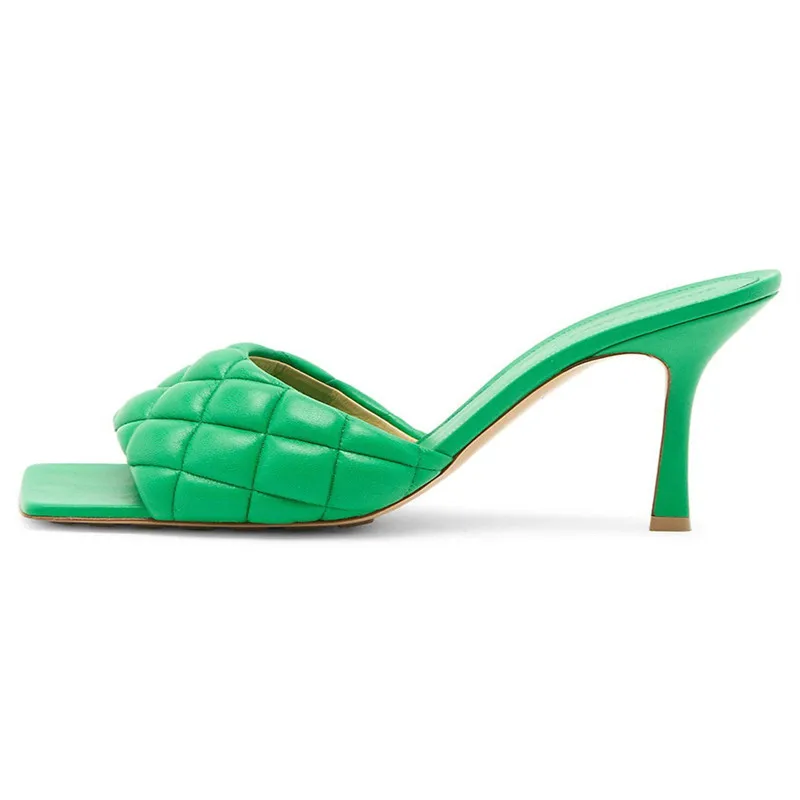 Square Toe Ladies Shoes Luxury Women Slippers Summer High Heels Argyle Design Sandale Slip On Zapatos Casual Sandalias Mujer
Square Toe Ladies Shoes Luxury Women Slippers Summer High Heels Argyle Design Sandale Slip On Zapatos Casual Sandalias Mujer