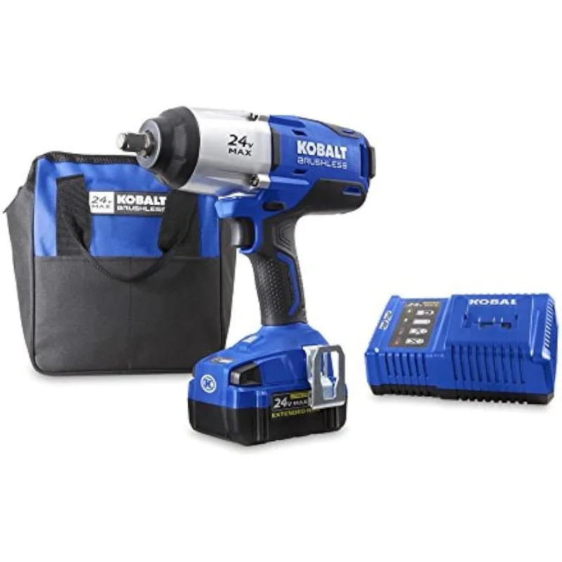 

Kobalt 24-Volt Max-Volt 1/2-in Drive Cordless Impact Wrench (Item #672825)