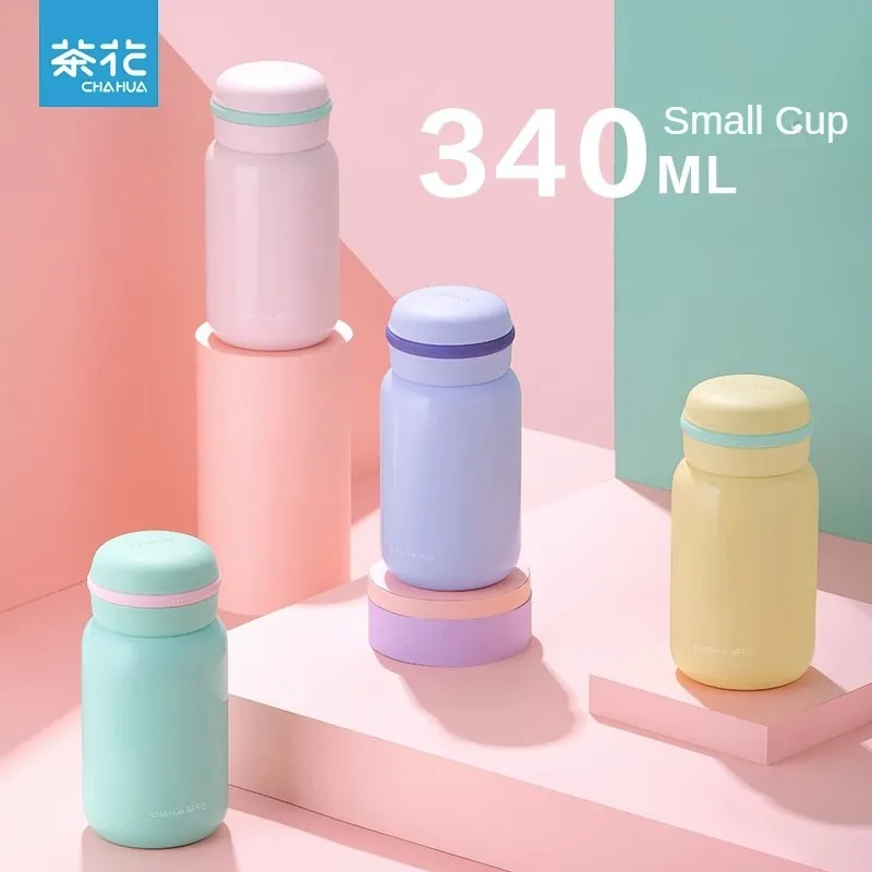 

CHAHUA Thermos Cup Macaron Stainless Steel Traveling Mug Car Portable Adult Sports Children'S Water Cup Minimalist Water Cup
