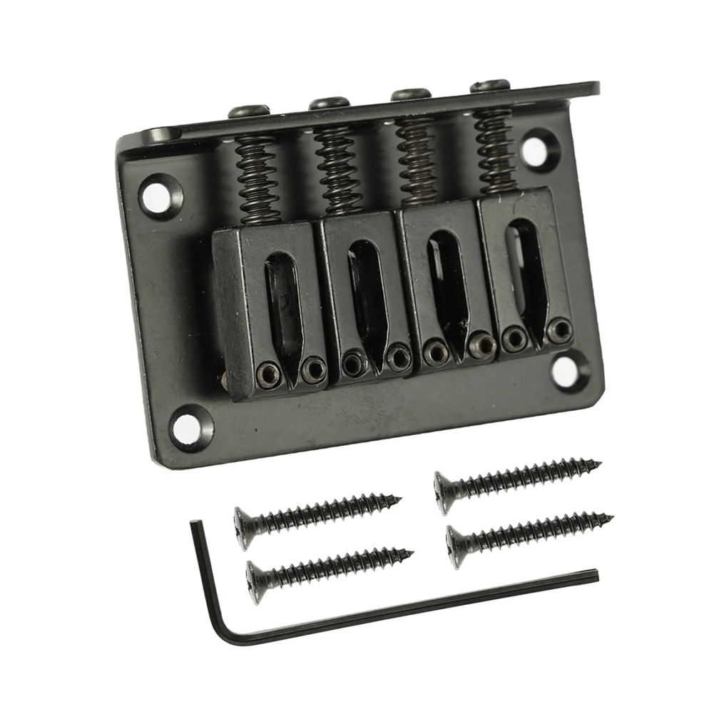4-String Chrome Hard-Tail Bridge for Cigar Box Guitars Electric Ukulele & More,Black
4-String Chrome Hard-Tail Bridge for Cigar Box Guitars Electric Ukulele & More,Black