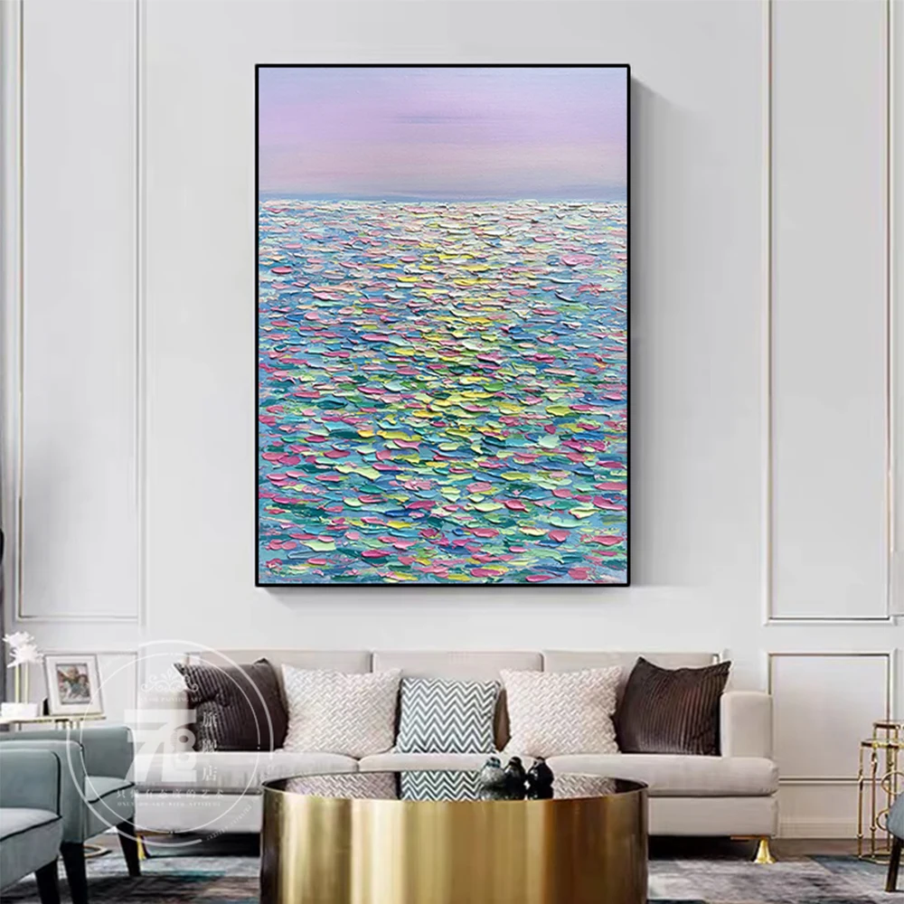 Original Hand-Painted Oil Painting Modern Decorative Painting Living Room Abstract Thick Oil Sea Decor Landscape Knife Painting
Original Hand-Painted Oil Painting Modern Decorative Painting Living Room Abstract Thick Oil Sea Decor Landscape Knife Painting