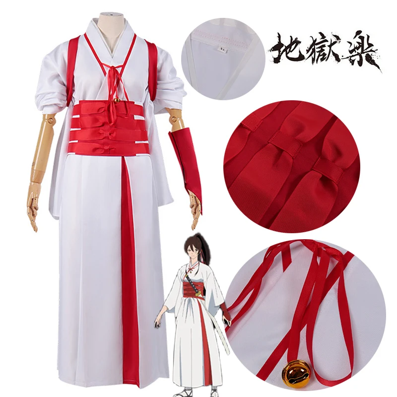 Костюм для косплея аниме Jigoku Raku Yamada Asaemon Sagiri, кимоно Sagiri с перьями, плетеная униформа, парик, Женский костюм на Хэллоуин
Костюм для косплея аниме Jigoku Raku Yamada Asaemon Sagiri, кимоно Sagiri с перьями, плетеная униформа, парик, Женский костюм на Хэллоуин
