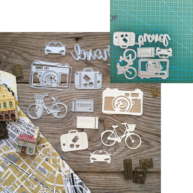 Travel Camera Metal Cutting Dies Stencils For DIY Scrapbooking Decorative Embossing Handcraft Template
Travel Camera Metal Cutting Dies Stencils For DIY Scrapbooking Decorative Embossing Handcraft Template