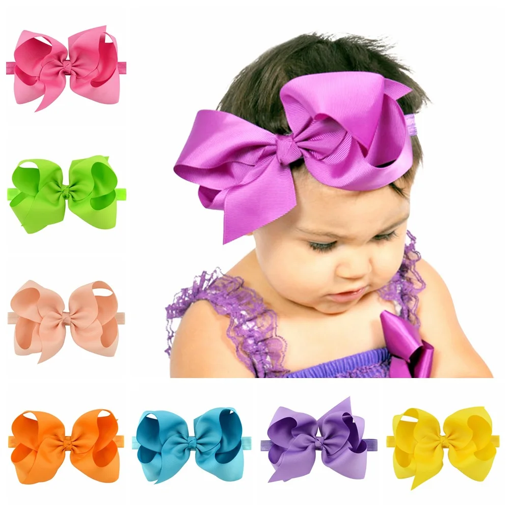 

Bulk Colors 6 Inch 20 Colors Boutique Grosgrain Ribbon Hair Bows for Baby Girls Infants Toddler Kids Teens and Children