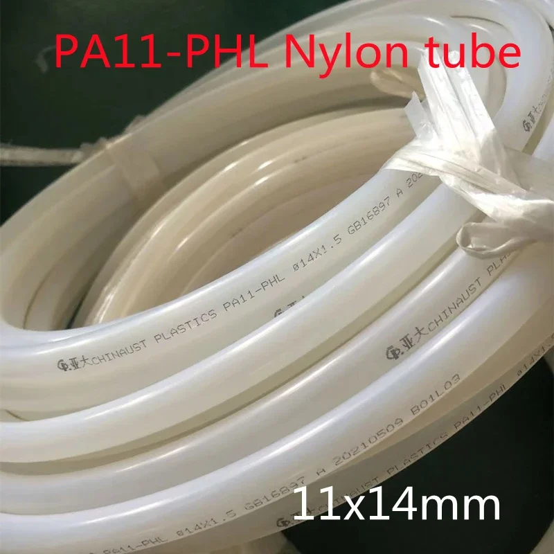 11x14mm Nylon Pipe High Pressure Gas Pipe High Temperature low Temperature Corrosion Resistant Nylon PA11 Pipe
11x14mm Nylon Pipe High Pressure Gas Pipe High Temperature low Temperature Corrosion Resistant Nylon PA11 Pipe