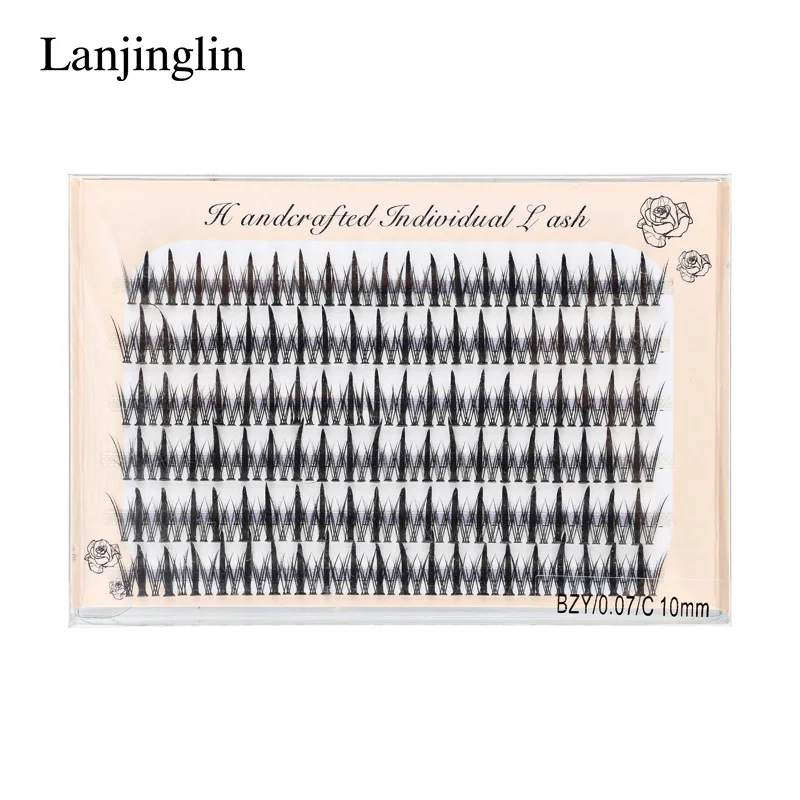 Individual Lashes 6 Rows 246 Bundles Cluster Spikes Lash Wispy Premade Russian Natural Fluffy False Eyelashes Makeup Tool Lashes 13 S6c162b26c683439883dac95a5a56931bg