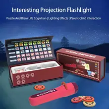 Torch Projector Educational Story Book Projection Torch with Luminous Flashlight Interactive Toy for Kids Aged 3-12
Torch Projector Educational Story Book Projection Torch with Luminous Flashlight Interactive Toy for Kids Aged 3-12